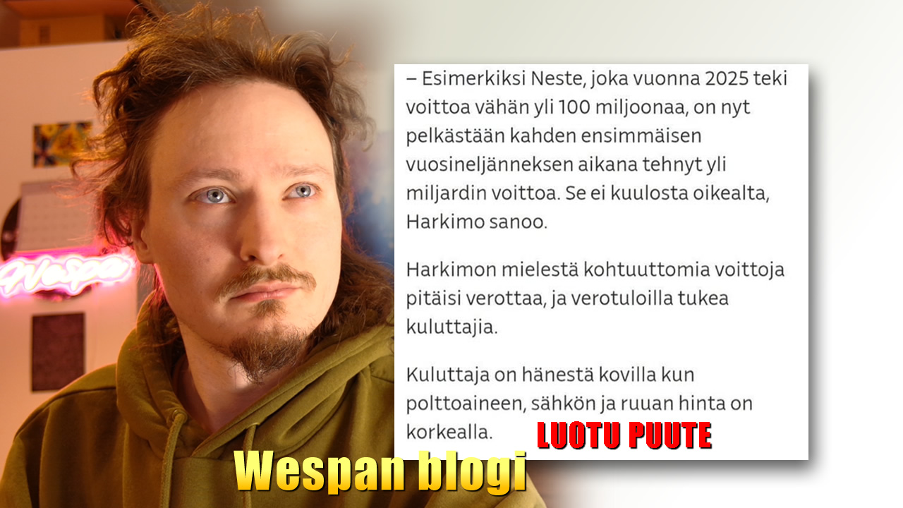 Öljyn hinta ja ruuan hinta perustuu manipulaatiolle ja luodulle puutteelle